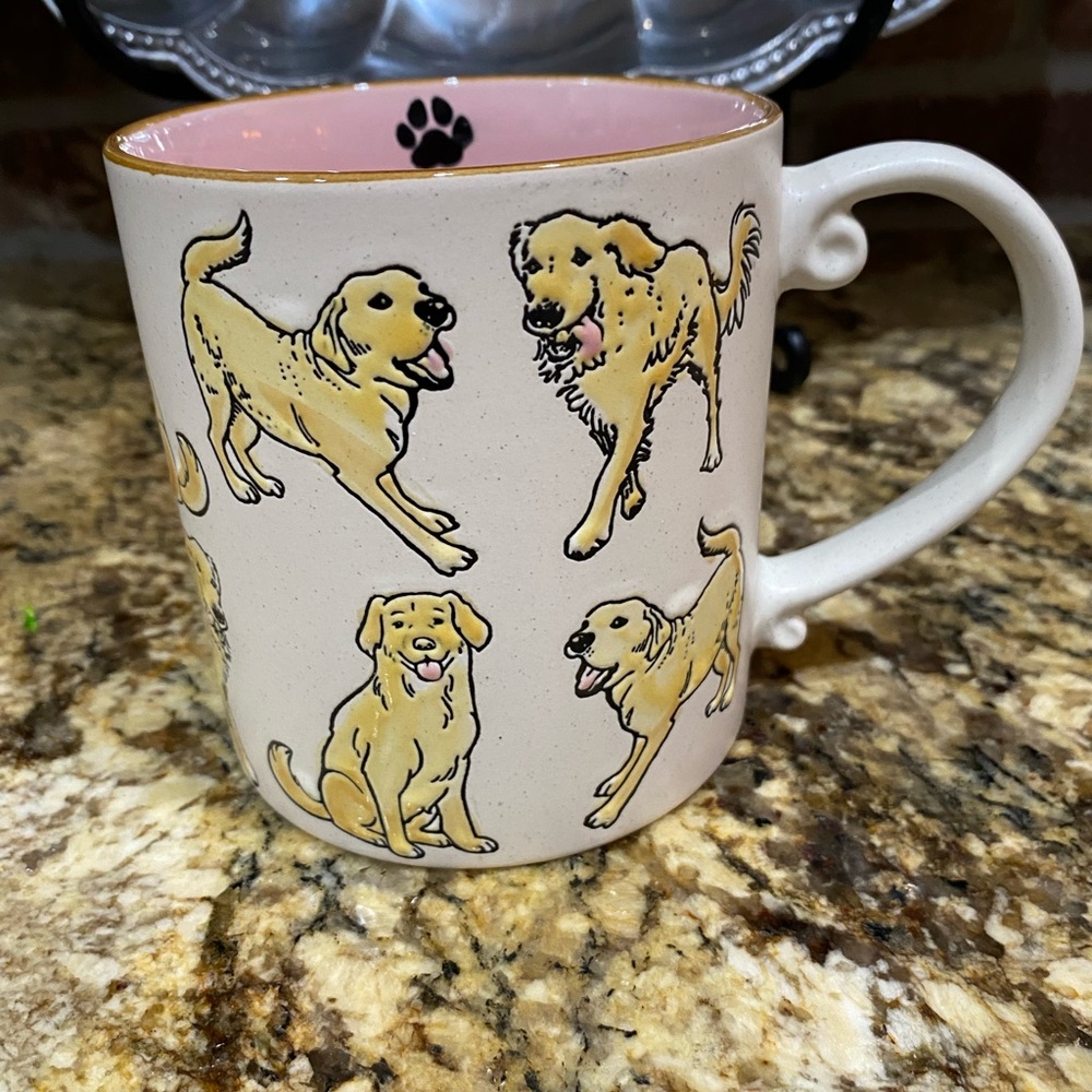 Spectrum Designz 21oz stoneware yellow LAB mug - Brand New- adorable! 🐾 LAST ONE